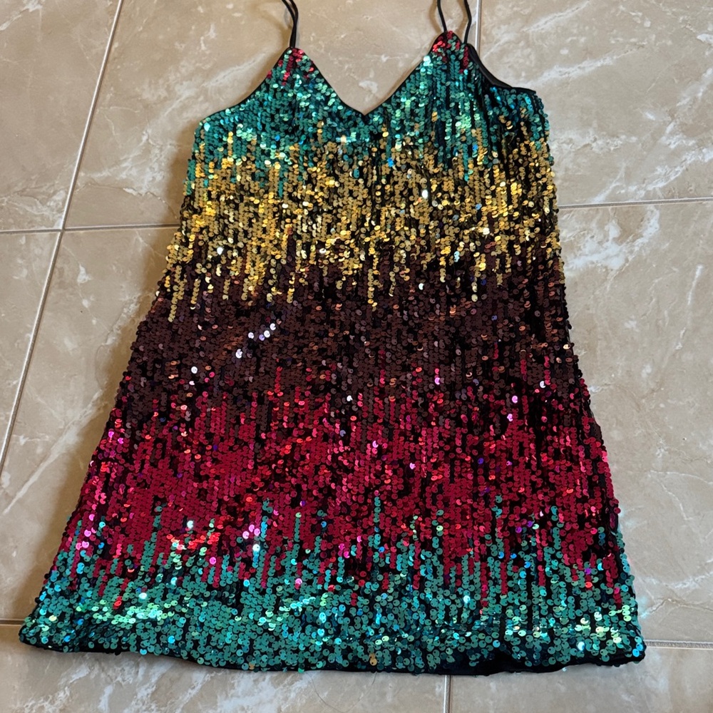 Sequin Multicolor Dress